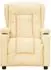 vidaXL Massagesessel elektrisch, Kunstleder, creme (3098811)