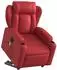 vidaXL Massagesessel mit Aufstehhilfe, elektrisch, rot, Kunstleder (3204570)