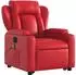 vidaXL Massagesessel mit Aufstehhilfe, elektrisch, rot, Kunstleder (3204570)