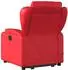 vidaXL Massagesessel mit Aufstehhilfe, elektrisch, rot, Kunstleder (3204570)