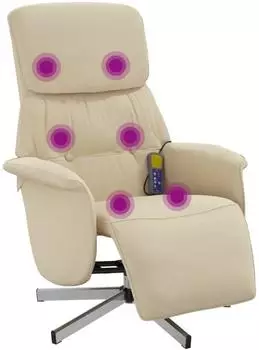 vidaXL Massagesessel mit Fu&szlig;teil Stoff (356675)