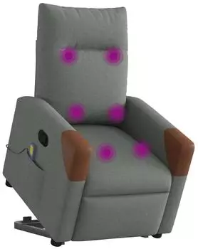 vidaXL Massagesessel mit Aufstehhilfe Stoff (3324015)