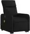 vidaXL Aufstehsessel massierend, verstellbar, Stoff, schwarz (3206710)