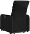 vidaXL Aufstehsessel massierend, verstellbar, Stoff, schwarz (3206710)