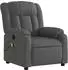vidaXL Massage-Relaxsessel, Stoff, dunkelgrau (3206253)