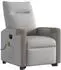 vidaXL Massagesessel mit Aufstehhilfe, elektrisch, wolkengrau, Stoff (3324104)