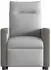vidaXL Massagesessel mit Aufstehhilfe, elektrisch, wolkengrau, Stoff (3324104)