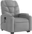 vidaXL Massagesessel klappbar, Stoff, hellgrau (3204608)