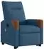 vidaXL Massagesessel mit Aufstehhilfe, blau, Stoff (3324020)