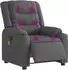vidaXL Massagesessel elektrisch, dunkelgrau, Stoff (3206571)
