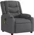 vidaXL Massagesessel elektrisch, dunkelgrau, Stoff (3206571)