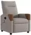 vidaXL Elektrischer Massagesessel, neigbar, Stoff taupe (3324003)