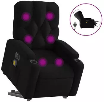 vidaXL Elektrischer Massagesessel mit Aufstehhilfe Stoff (3204748)