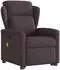 vidaXL Massagesessel mit Aufstehhilfe, dunkelbraun, Stoff (3303149)