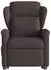 vidaXL Massagesessel mit Aufstehhilfe, dunkelbraun, Stoff (3303149)