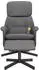 vidaXL Massagesessel mit Fußhocker, dunkelgrau, Stoff (356679)
