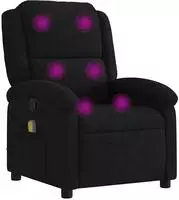 vidaXL Massage-Relaxsessel, schwarzer Samt