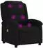 vidaXL Massage-Relaxsessel, neigbar, schwarzer Samt (3205495)