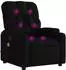 vidaXL Massage-Relaxsessel Stoff, schwarz (3206066)