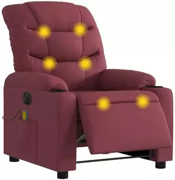 vidaXL Massagesessel Elektrisch Stoff (3206639)