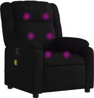 vidaXL Massage-Relaxsessel, schwarzer Stoff