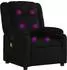 vidaXL Massage-Relaxsessel Stoff, schwarz (3206207)