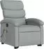 vidaXL Massagesessel mit Aufstehhilfe, hellgrau, Stoff (3203990)