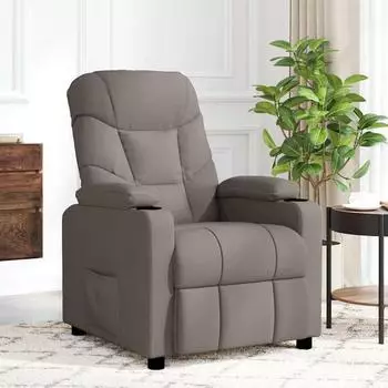 vidaXL Massagesessel taupe, Stoff