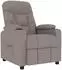 vidaXL Massagesessel taupe, Stoff