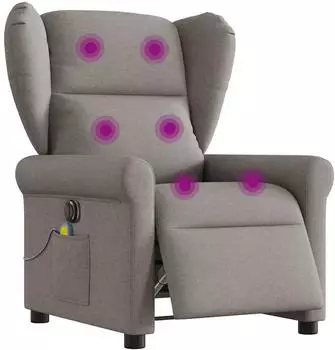 vidaXL Massagesessel Elektrisch Stoff (3303371)
