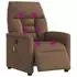 vidaXL Massagesessel elektrisch verstellbar, Stoff, braun (3303026)