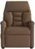 vidaXL Massagesessel elektrisch verstellbar, Stoff, braun (3303026)