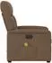 vidaXL Massagesessel elektrisch verstellbar, Stoff, braun (3303026)