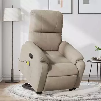 vidaXL Massagesessel mit Aufstehhilfe Mikrofasergewebe (3204936)