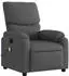 vidaXL Massagesessel verstellbar, Stoff, dunkelgrau (3205685)