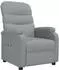 vidaXL Massagesessel hellgrau, Stoff, elektrisch (321226)