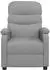 vidaXL Massagesessel hellgrau, Stoff, elektrisch (321226)