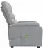 vidaXL Massagesessel hellgrau, Stoff, elektrisch (321226)