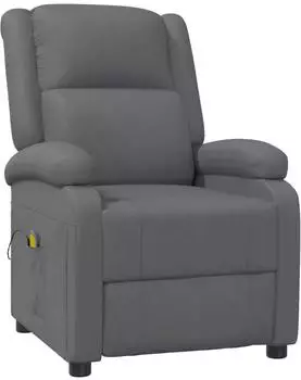 vidaXL Massagesessel grau Kunstleder (340165)