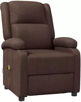 vidaXL Massagesessel braun, Kunstleder (340164)