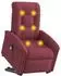 vidaXL Elektrischer Massagesessel mit Aufstehhilfe, weinrot, Stoff (3303287)