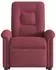 vidaXL Elektrischer Massagesessel mit Aufstehhilfe, weinrot, Stoff (3303287)