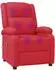 vidaXL Massagesessel rot, Kunstleder
