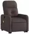 vidaXL Massagesessel mit Aufstehhilfe, dunkelbraun, Stoff (3206809)