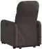 vidaXL Massagesessel mit Aufstehhilfe, dunkelbraun, Stoff (3206809)