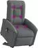 vidaXL Massagesessel mit Aufstehhilfe, dunkelgrau, Stoff (3303265)