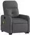 vidaXL Massagesessel mit Aufstehhilfe, dunkelgrau, Stoff (3206805)