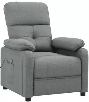 vidaXL Massagesessel Stoff dunkelgrau (348288)
