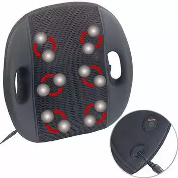 Newgen Medicals Shiatsu-Rücken-Massagegerät 12 Köpfe IR-Tiefenwärme 30W (NX3276)