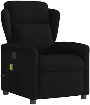 vidaXL Massagesessel, neigbar, schwarz, Stoff (4015588)